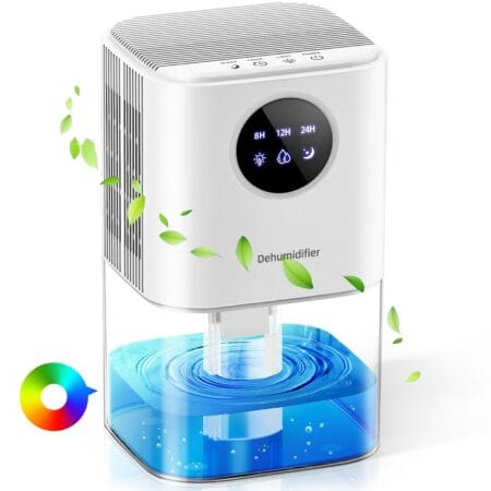 USA🇺🇸 FBA Shipping - Small Dehumidifier for Bedroom/Bathroom/RV, with Auto Shut-Off, 7 Colors Light, Timers, Sleep Mode, 58 OZ Capacity - Stock 225 - MOQ 30 - $8.5 USD each