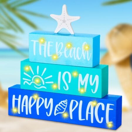 USA🇺🇸 Free Shipping - Summer Decorative Wooden Blocks Stock 40 - $2.5｜All Clearance