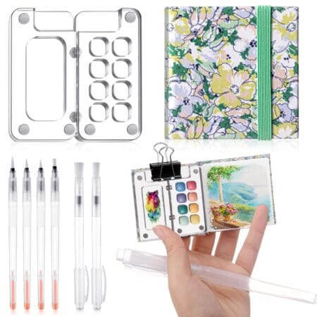 USA🇺🇸 Free Shipping - 12pcs Mini Portable Watercolor Palette Set - Stock 62 - $2｜All Clearance