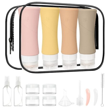 Canada🇨🇦 FBA Free Shipping Silicone Travel Bottle Set 89ml (800 sets) / 90ml (1000 sets), MOQ 50, $2.00 each