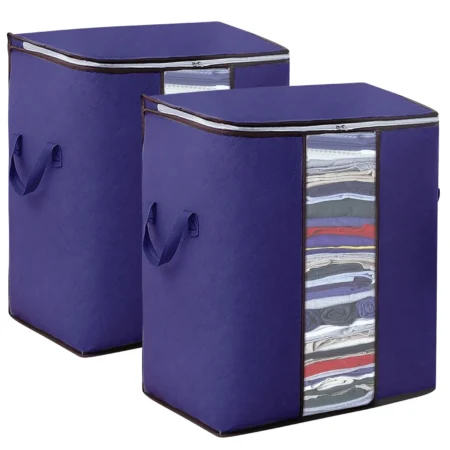 USA🇺🇸 Walmart Free Shipping 475028 Duvet Storage Bags (Upright, Navy Blue, 2-Pack), 58 in stock, All Clearance, $2.40 each