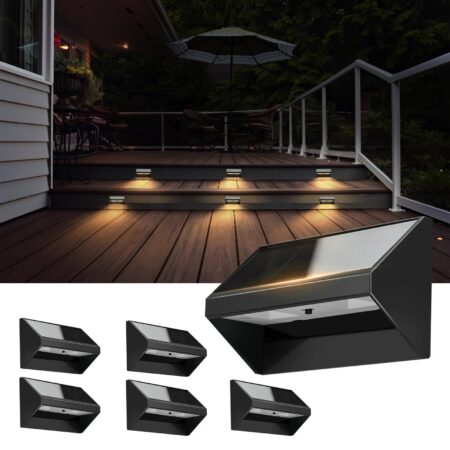 US🇺🇸 FBA Free Shipping, 6-Pack Waterproof Solar Step Lights (Warm White), Stock: 188 sets, MOQ 50, Price: $2.5