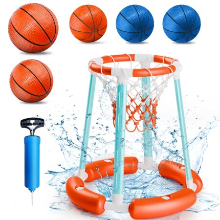 US🇺🇸 Warehouse Pickup(90670), Pool Basketball Hoop Set with 5 Balls & Pump, Stock: 200, All Clearance, Price: $3.5