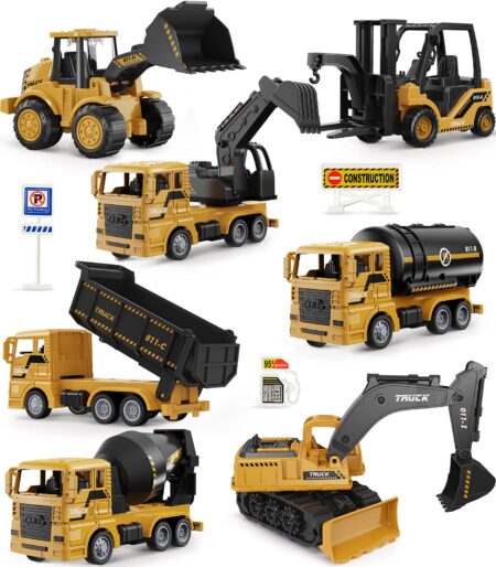 US🇺🇸 FBA Free Shipping, Construction Trucks Toy Set, Stock: 1080, MOQ 120, Price: $2.2