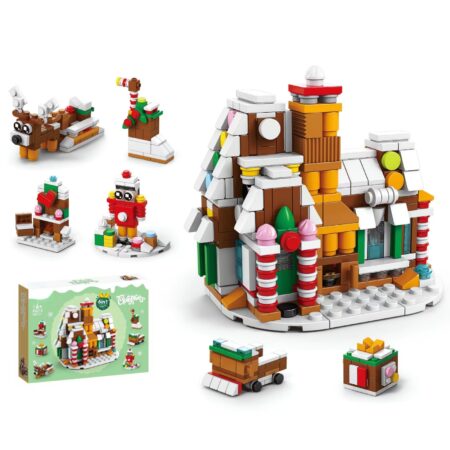 US🇺🇸 FBA Free Shipping, Christmas Gingerbread House Building Block Set, Stock: 43, All Clearance, Price: $3.3