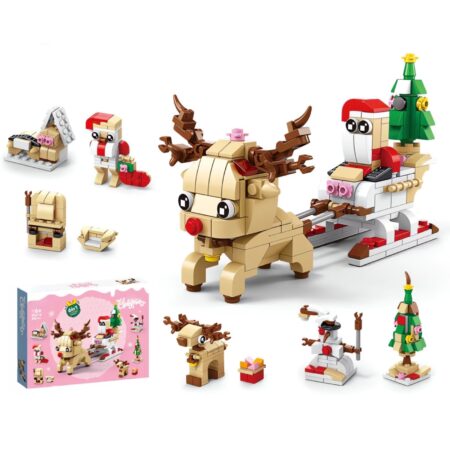US🇺🇸 FBA Free Shipping, Christmas Reindeer Building Block Set, Stock: 51, All Clearance, Price: $3.3