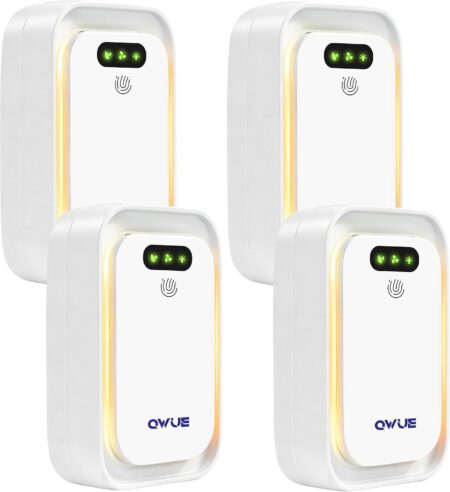 🇬🇧UK FBA Free Shipping, Mini Ionic Air Purifier Plug-in, Touch Control + Night Light (2 Pcs), Stock: 480, MOQ: 100, Price: £1.3